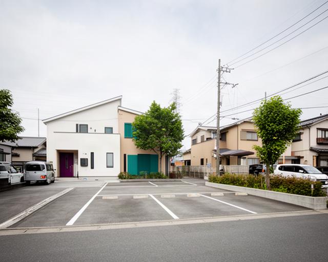 愛知県津島市南新開町のスタジオ周辺と駐車スペース